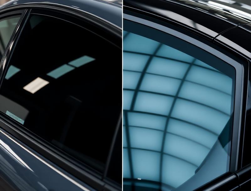 Carbon vs Ceramic window tint side-by-side heat-rejection comparison